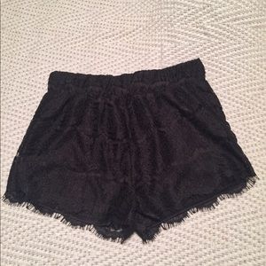 ⭐️LAST CALL⭐️Charlotte Russe black lace shorts